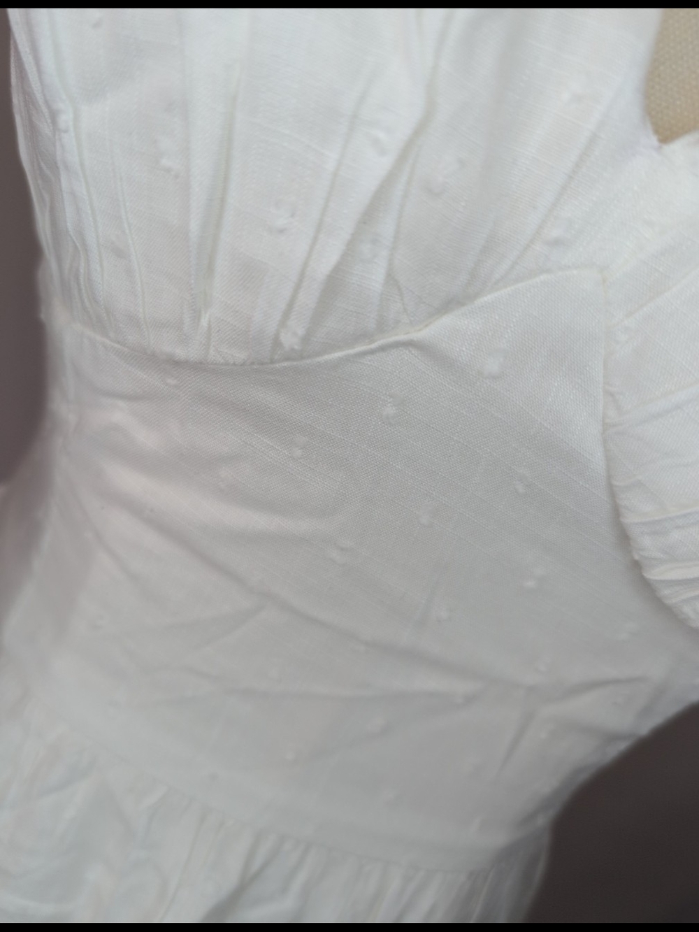Hollister White Swiss Dot Sundress with Spaghetti Straps. Will Iron